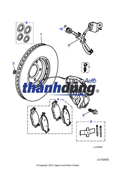 MÁ PHANH TRƯỚC LEXUS LX470 2001-2007 | 0446560230 - Ảnh 4