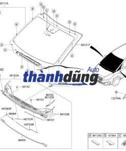 KÍNH CHẮN GIÓ TRƯỚC MERCEDES C280 | 2056706101 - Ảnh 4