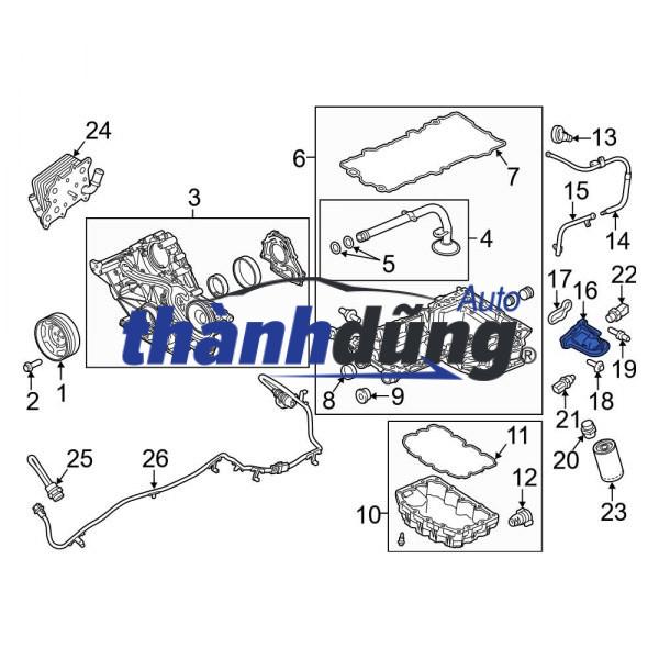 LỌC DẦU ĐỘNG CƠ XE DAEWOO LACETTI CDX 2010 | 55594651 - Ảnh 5