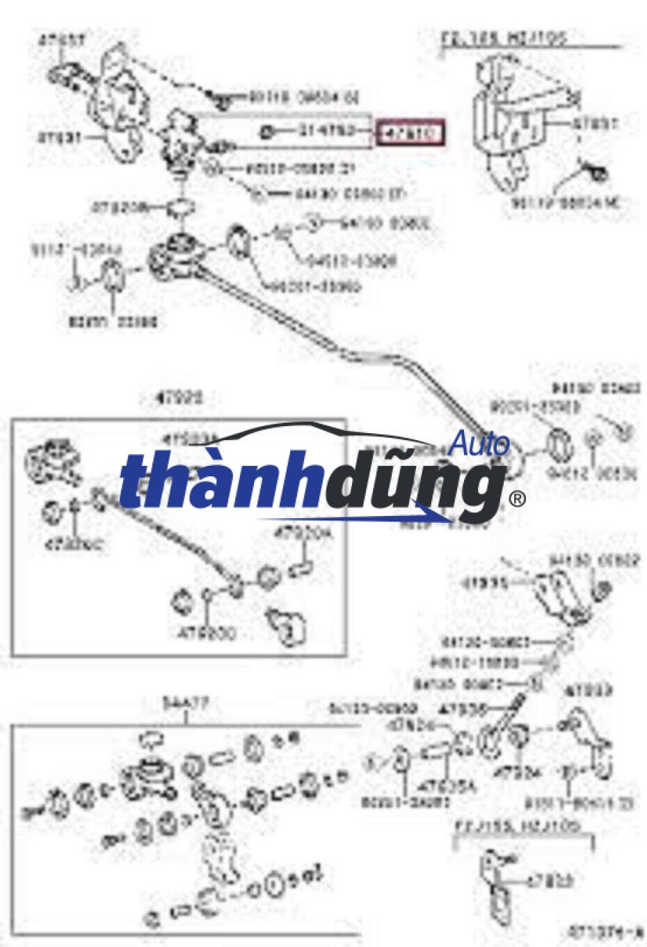 CỤM CHIA DẦU PHANH XE TOYOTA YARIS 2007 | 4715010090 - Ảnh 5