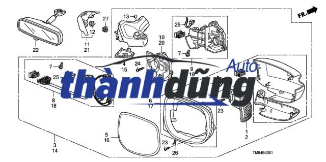 KÍNH CHIẾU HẬU PHỤ HYUNDAI ACCENT 2025 | 87620AY170 - Ảnh 4