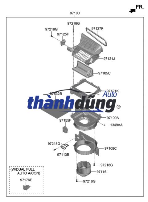 QUẠT GIÀN LẠNH TOYOTA AVANZA 2021 | 88550BZ404 - Ảnh 5