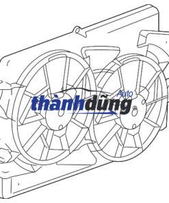 QUẠT KÉT NƯỚC CHEVROLET VIVANT 2.0L | 96289112 - Ảnh 3