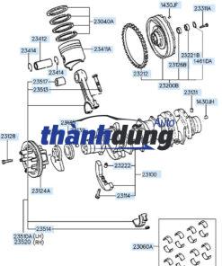 BÁNH ĐÀ HYUNDAI SOLATI 2018-2023 | 232004A200 - Ảnh 4