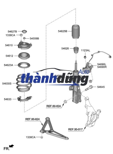 GIẢM XÓC TRƯỚC XE ISUZU DMAX | 344420 - Ảnh 4