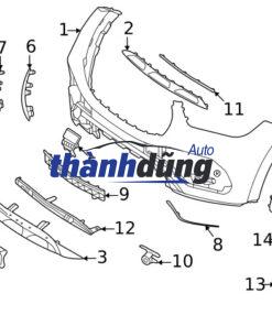 LƯỚI GIÓ CẢN TRƯỚC TOYOTA CAMRY 2.0G | 53102-06820 - Ảnh 4