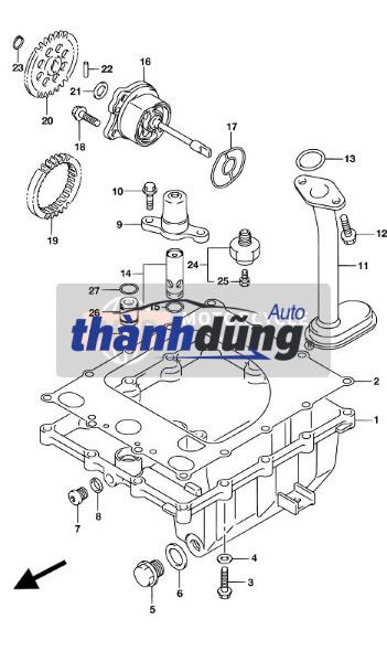 LỌC DẦU HỘP SỐ XE MAZDA PREMACY 2.0L | FU9A21500 - Ảnh 4