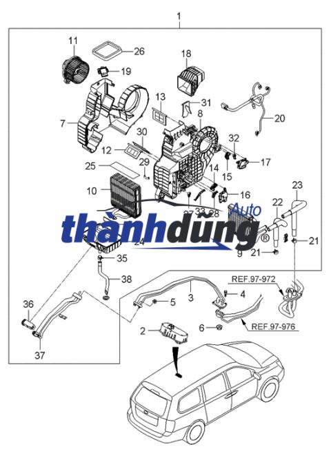TRỞ QUẠT DÀN LẠNH NISSAN QASHQAI 1.6 2013 | 27150-EY00A - Ảnh 4