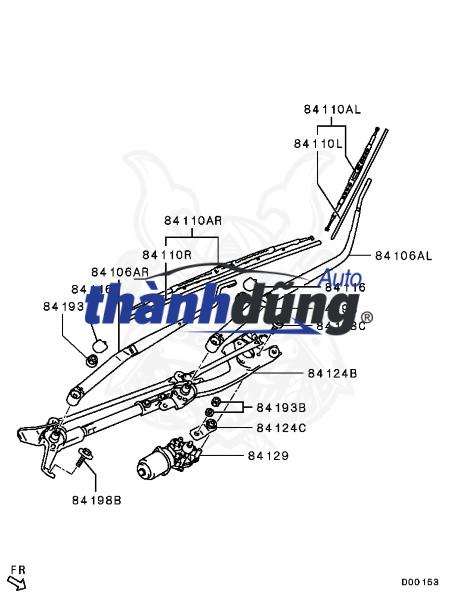 CẦN GẠT MƯA HYUNDAI COUNTY 2000-2007 | 98151-5A200 - Ảnh 5