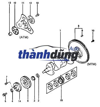 PULY TRỤC KHUỶU XE CHEVROLET CRUZE 2011 | 55565300 - Ảnh 3