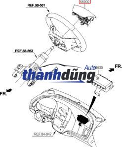 CÁP CÒI XE HYUNDAI I20 2015 | 93490-C7210 - Ảnh 4