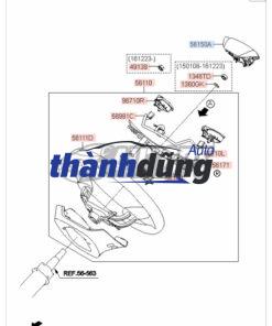 CÁP CÒI XE HYUNDAI I20 2015 | 93490-C7210 - Ảnh 3