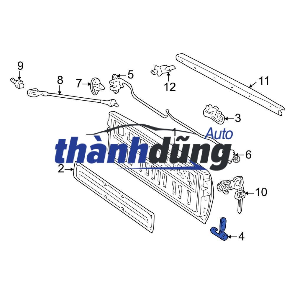 CÁNH CỬA THÙNG SAU XE FORD RANGER 2016 | AB392140709AL - Ảnh 4