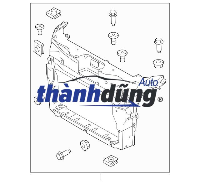 XƯƠNG ĐỠ GIÀN NÓNG XE FORD FOCUS 2005-2012 | 4M518B041 - Ảnh 4
