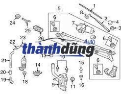 MOTOR GẠT MƯA HONDA CIVIC 2.0 2011 | 76505-SNA-A01 - Ảnh 4