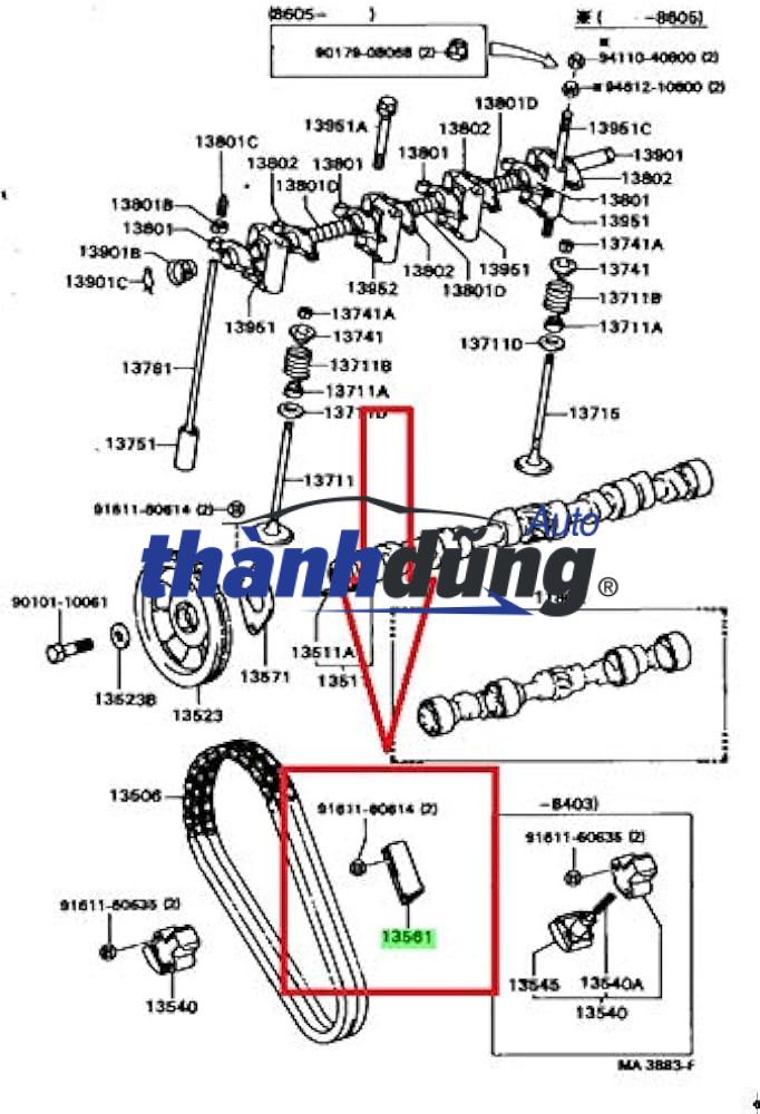 XÍCH CAM XE MAZDA CX3 2020 | PE0212201 - Ảnh 5