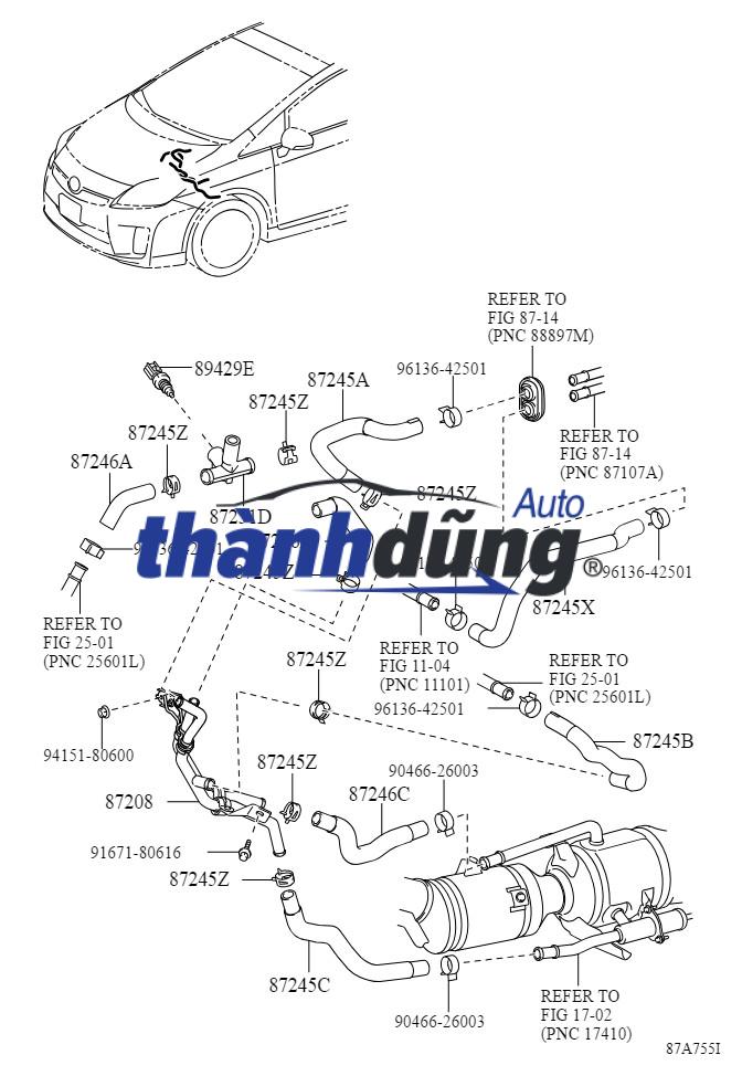 TUY Ô GA CAO ÁP FORD FOCUS 2.0 2012 | 5M5H19N602AC - Ảnh 4