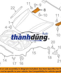 BẢN LỀ CAPO TRÁI HYUNDAI HD210 | 827257A000 - Ảnh 4