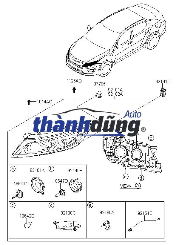 PHE CÀI ĐÈN PHA HYUNDAI TUCSON 2018 | 86552-D3000 - Ảnh 4