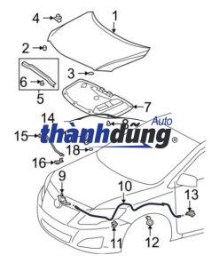 TY CHỐNG CAPO XE FORD RANGER 2016 | EB3B-16C826-AA - Ảnh 5