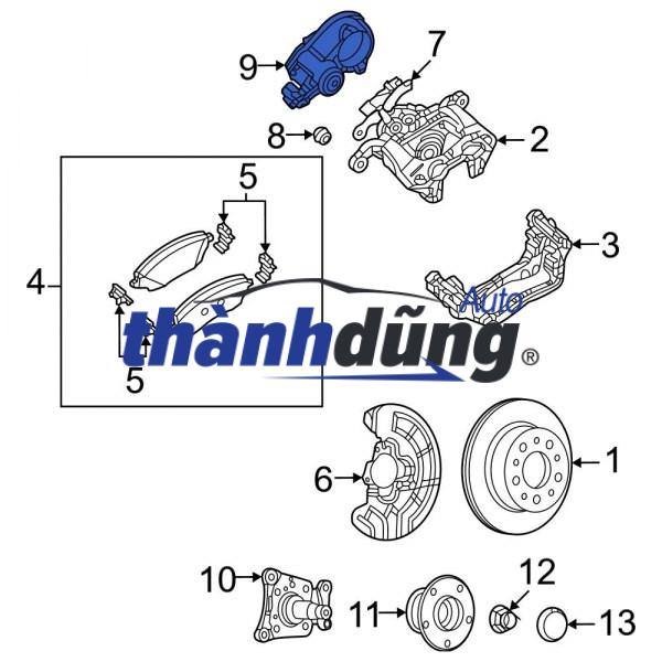 MOTOR PHANH ĐIỆN TỬ XE MAZDA CX5 2018 - Ảnh 3