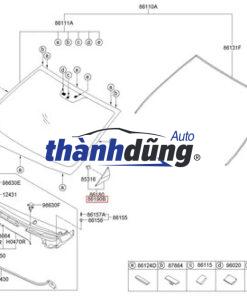 ỐP TAM GIÁC GƯƠNG TRÁI HYUNDAI I10 | 86190B4000 - Ảnh 5