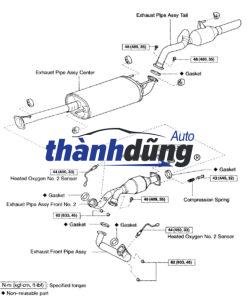 GIOĂNG CỔ XẢ XE TOYOTA YARIS - Ảnh 4
