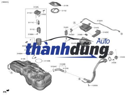 NẮP CỤM BƠM XĂNG HYUNDAI GETZ 1.4 2009 | 311131C010 - Ảnh 5