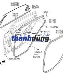 RON KHUNG CÁNH CỬA SAU TRÁI FORD RANGER 2009 | UH8373761C - Ảnh 3