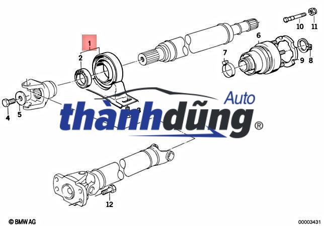 GIẢM CHẤN CÁC ĐĂNG XE FORD RANGER 2.2 2013 | AB39-4C02-5BD - Ảnh 5