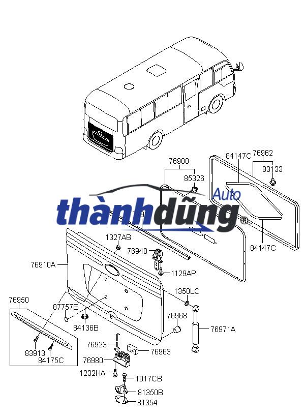 RON CỐP HẬU (SAU) XE TOYOTA VIOS 2020 | 644610D180 - Ảnh 3