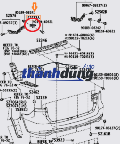 BA ĐỜ SỐC SAU TOYOTA CAMRY 2.0E 2009 | 5215906931 - Ảnh 4