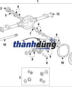 TRỤC LÁP CẦU SAU XE NISSAN NAVARA | 381644JA0A - Ảnh 4