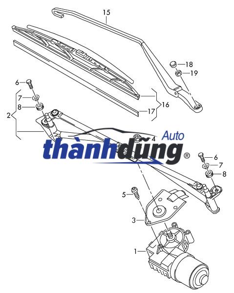 THANH GIẰNG GẠT MƯA HYUNDAI HD210 | 981207M000 - Ảnh 5