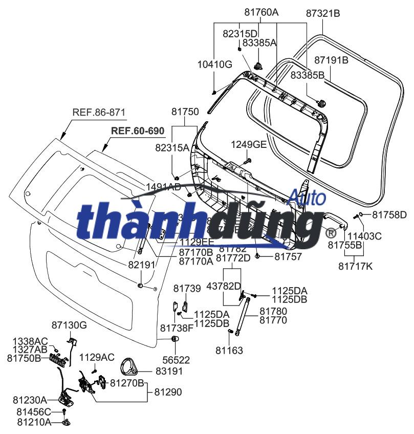 CỬA HẬU FORD ECOSPORT TITANIUM EDITION | LN1Z7440010A - Ảnh 4