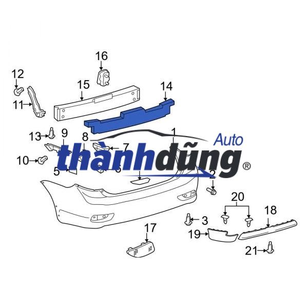 XƯƠNG ĐỠ CẢN TRƯỚC XE MAZDA CX5 2015 | MA1091100 - Ảnh 4