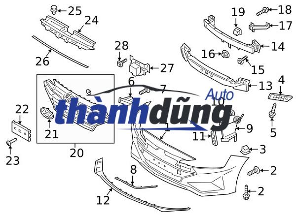 CẢN TRƯỚC XE CHEVROLET SPARK 2005 | 96951900 - Ảnh 3