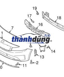 HƯỚNG GIÓ CẢN TRƯỚC XE KIA CERATO 2018 | 86576-A7800 - Ảnh 4