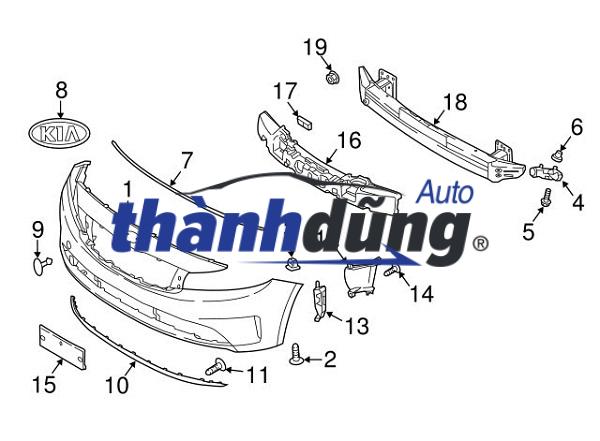 HƯỚNG GIÓ CẢN TRƯỚC XE KIA CERATO 2018 | 86576-A7800 - Ảnh 4