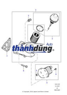 CỤM CỐC LỌC DẦU 4KH1 ISUZU NLR77 | 898184212 - Ảnh 3