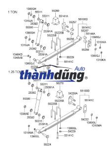LÁ NHÍP SAU HYUNDAI HD45 | 551005K500 - Ảnh 4