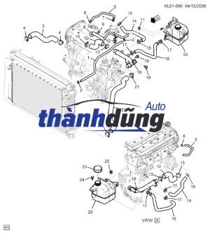 BÌNH DẦU TRỢ LỰC LÁI TOYOTA FORTUNER 2.4G MT | 443600K050 - Ảnh 5