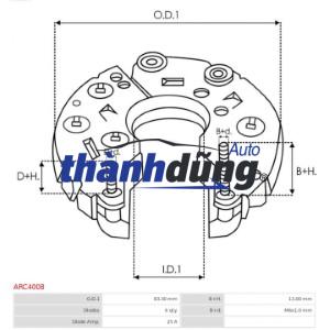 ĐI ỐT MÁY PHÁT XE HYUNDAI TERRACAN | 3738042351 - Ảnh 6