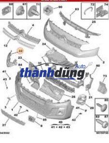 PHE CÀI CẢN TRƯỚC TOYOTA YARIS 2019-2023 | 525350D290 - Ảnh 5