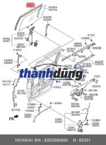 BI CỬA LÙA TRÊN XE HYUNDAI SOLATI 2021 | 81470-59000 - Ảnh 4