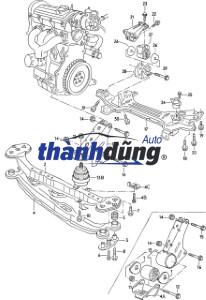 CHÂN MÁY HỘP SỐ FORD RANGER 1 CẦU MT 2009 | UH7239340 - Ảnh 4