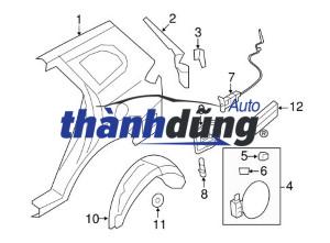 NẮP BÌNH XĂNG NGOÀI DAEWOO NUBIRA 2000-2005 | 96413420 - Ảnh 2
