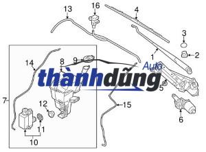 ỐC CẦN GẠT MƯA TRƯỚC HONDA BRV | 94001100800S - Ảnh 4