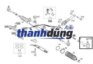 THƯỚC LÁI TOYOTA YARIS 2014-2023 | 45510-0D430 - Ảnh 5