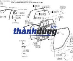 ỐP NHỰA CỘT CỬA SAU XE HONDA CITY | 72721T9AT11 - Ảnh 4